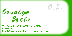 orsolya szeli business card